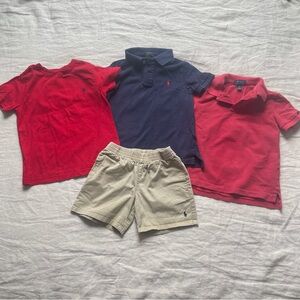 RALPH LAUREN POLO 4T Bundle - 2x Polos, Tee & Shorts